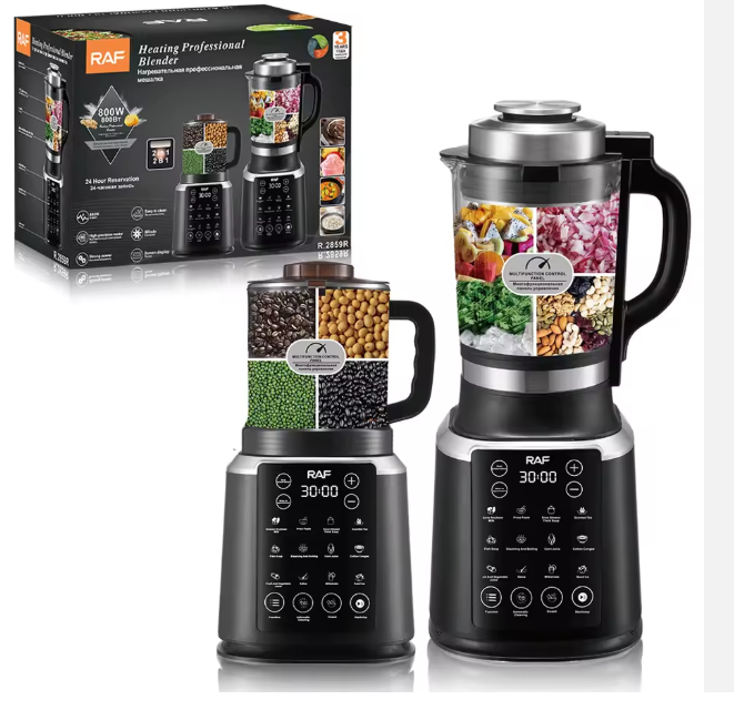 Multifunction R 2859 2 in 1 Screen Display Juicer Mixer Grinder Heating Professional Electric Blender