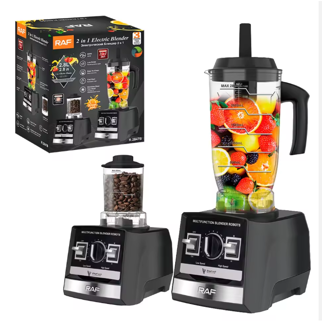 RAF 2 IN 1 Blender  R.2847 – Power, Precision, and Performance for Everyday Blending