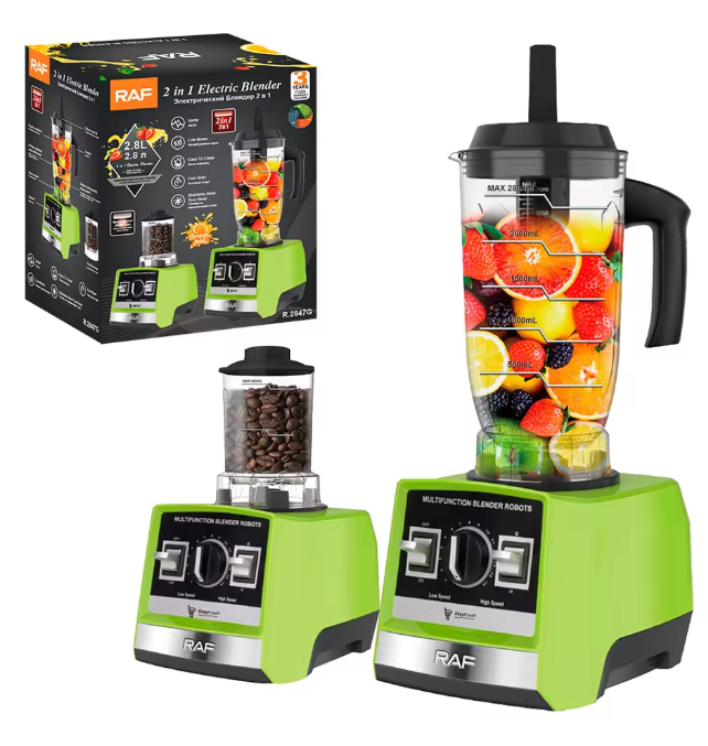 RAF 2 IN 1 Blender  R.2847 – Power, Precision, and Performance for Everyday Blending