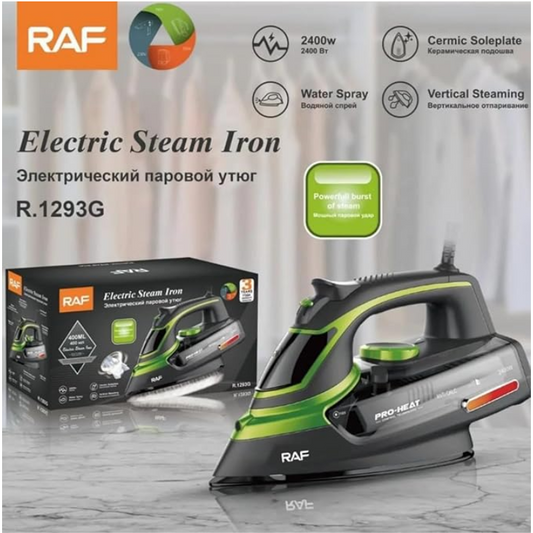 RAF R 1293 Electric Steam Iron High Power Ceramic Steam Iron 2400W