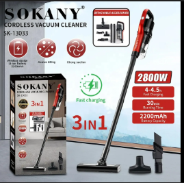 SOKANY SK-13033 Cordless Vacuum Cleaner Cordless Handheld Vacuum Cleaner for Dry Cleaning
