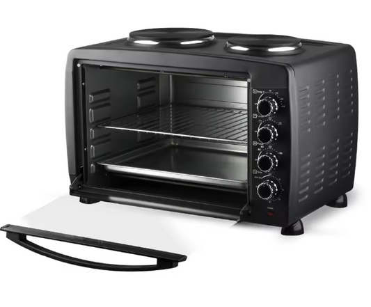 RAF R.5317 55 L Electric Oven with 2 Hotplates — Multifunction Countertop CookerRAF R.5317 55 L Electric Oven with 2 Hotplates — Multifunction Countertop Cooker