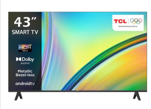 TCL 43″ S5400A (2024) FHD Smart Android Frameless TV – 43S5400