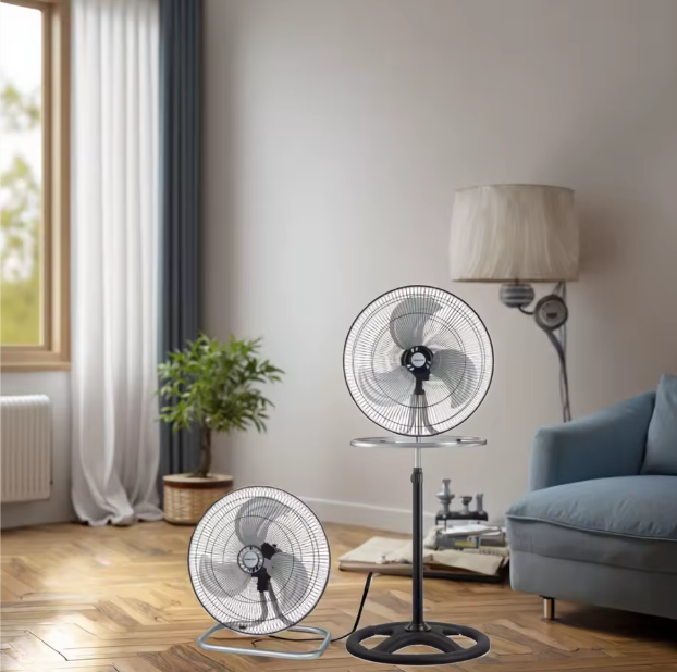 Sokany SK‑19077 18″ Stand Fan — Powerful Airflow with Adjustable Height and 3‑Speed Settings