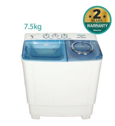 Hisense 7.5kg WSQ8753W Twin Tub Washing Machine
