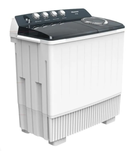 Hisense Washing Machine 20 Kg Twin Tub - White (2 Years Warranty)