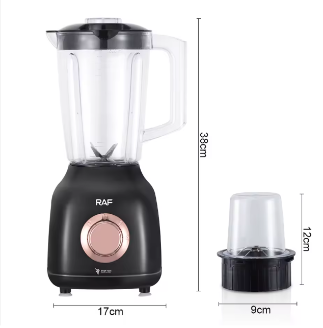 RAF R.2853 Easy to Clean Electric Blender 6 Blades Fast Start Strong Power Electric Blender