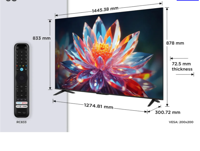 TCL T6C 65 inch QLED Smart TV