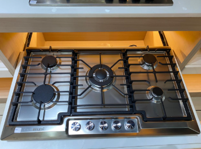 Bolesi 5022 Built-In 5Gas Stainless Cooker Hob1WOK Burner