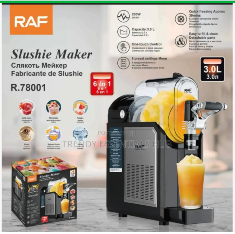 RAF R.78001 Electric Slushy Maker Machine for Home Slushie Machine for Spiked Slushie Cold Drink