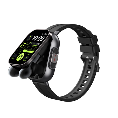 SMART WATCH WITH PODS - BLACK/WHITE