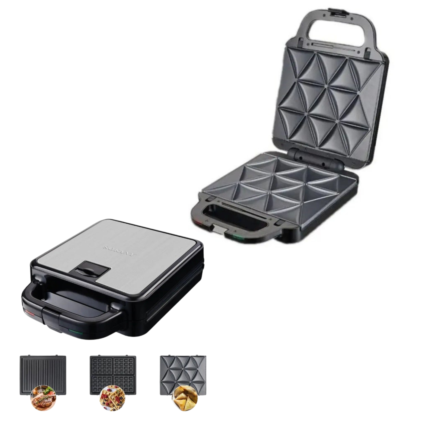Sokany SK-08064 3 in 1 Multifunctional Sandwich Maker