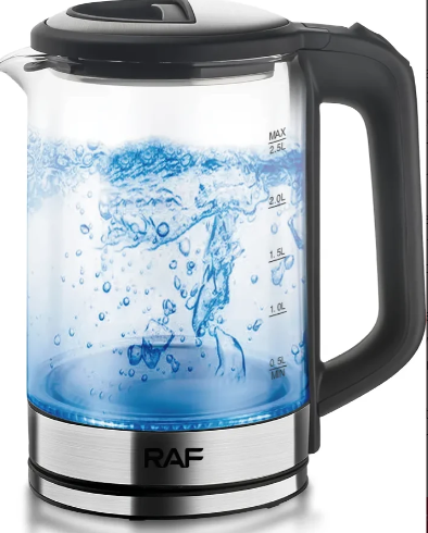 RAF R 7945 Quality High 2.5L Borosilicate Glass Electric Kettle Tea Pot Cordless Water Kettle Boiler