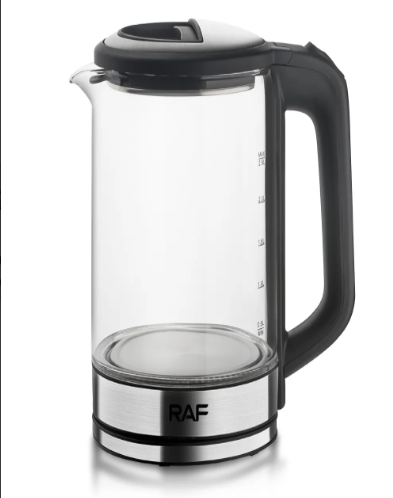 RAF R 7945 Quality High 2.5L Borosilicate Glass Electric Kettle Tea Pot Cordless Water Kettle Boiler