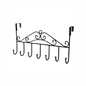 Over-the-Door Hook Hanger (7 Hooks Each, Black)