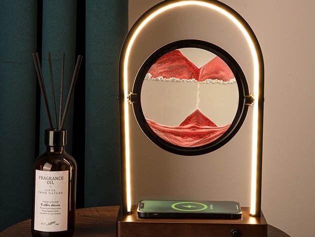 Sand Led Art Lamp with Wireless Charger