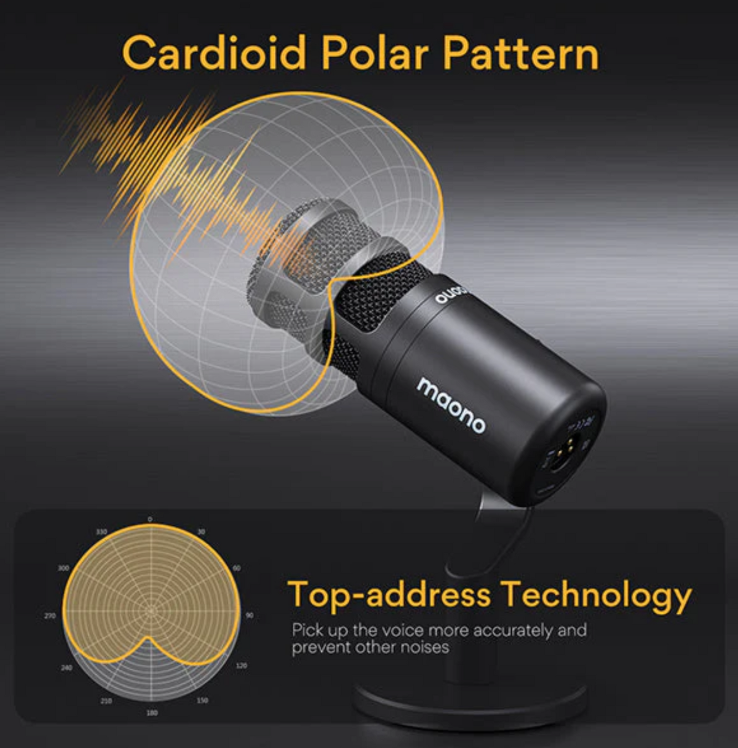 MAONO PD100 Podcast Dynamic XLR Microphone
