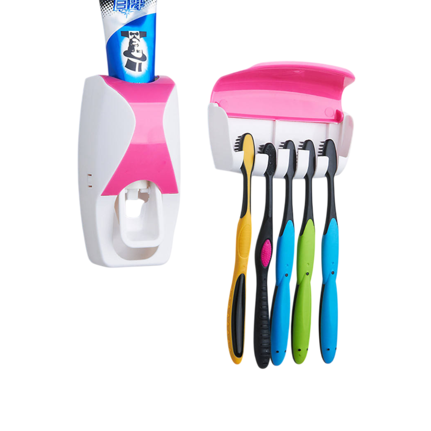 Toothbrush Holder Automatic Toothpaste Dispenser Set