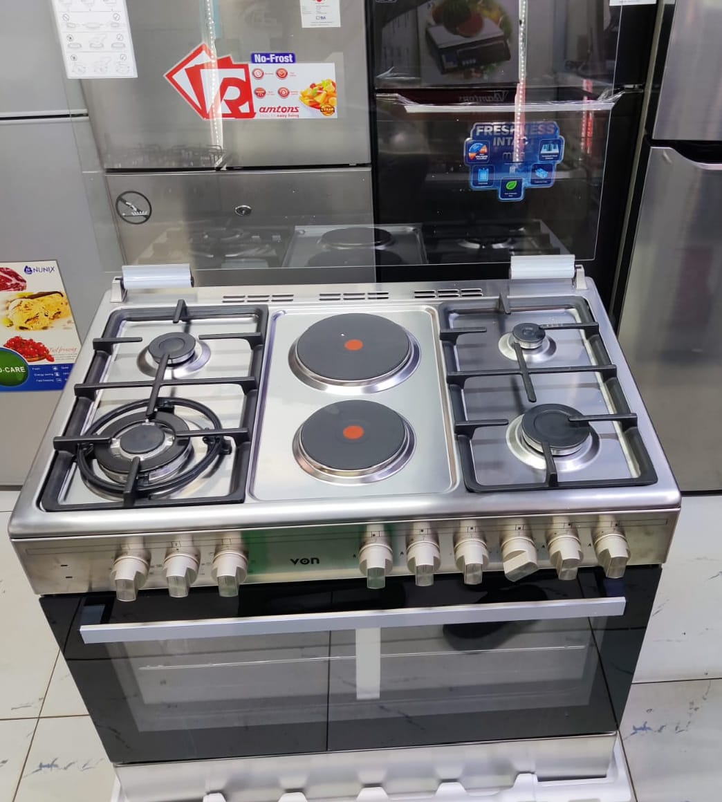Roch 90x60cm,4+2, Stainless Steel Standing Cooker RECK-9042