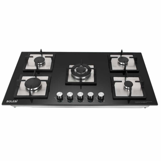 BOLESI BUILT IN GAS HOB 5 GAS CAST IRON
