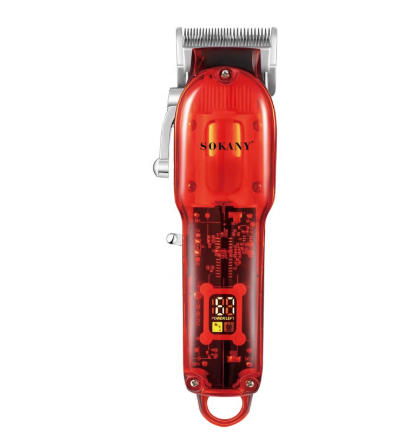 SOKANY SK‑16065 Professional Hair Clipper – USB‑Rechargeable • 600 mAh Battery • Stainless Steel Body & Blades