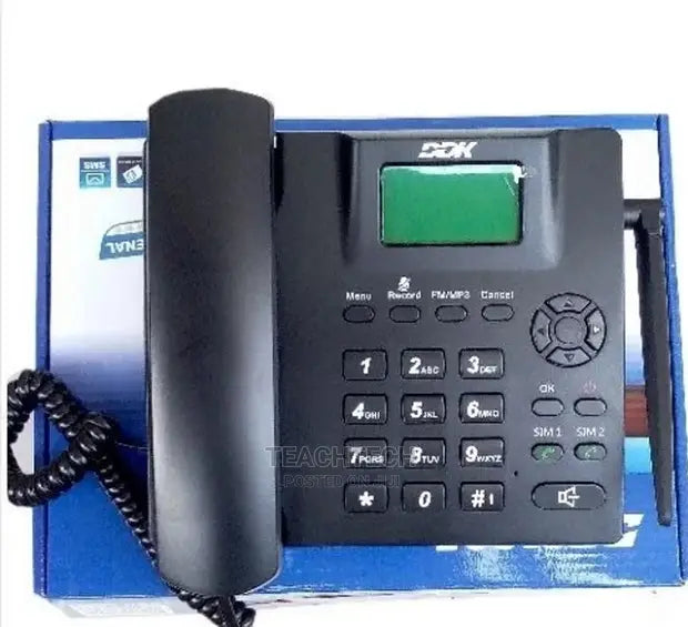 DDK 995+ GSM Fixed Wireless Phone With Dual Sim, Fm Radio An