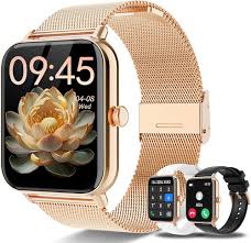 Smart Watch for Women Men Fitness Tracker with Heart Rate Sleep Monitor AI Voice Control Pedometer Fitness Watch,IP68 Waterproof Smart Watch for Android iPhone