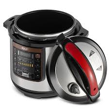 RAF RAF Stainless Pressure Cooker, Black, Silver, 1350 Watt, 8 Liter, R.181