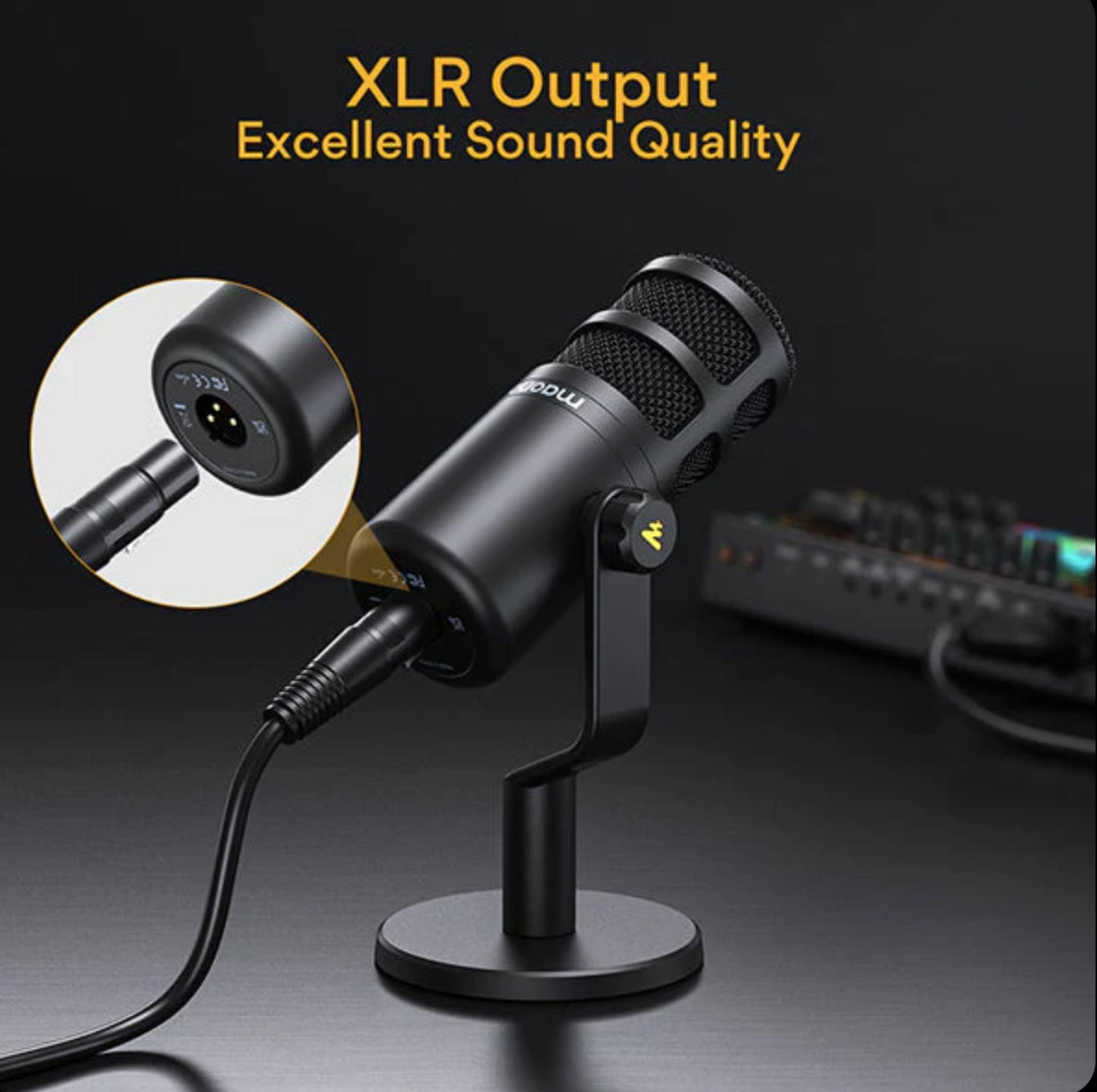 MAONO PD100 Podcast Dynamic XLR Microphone