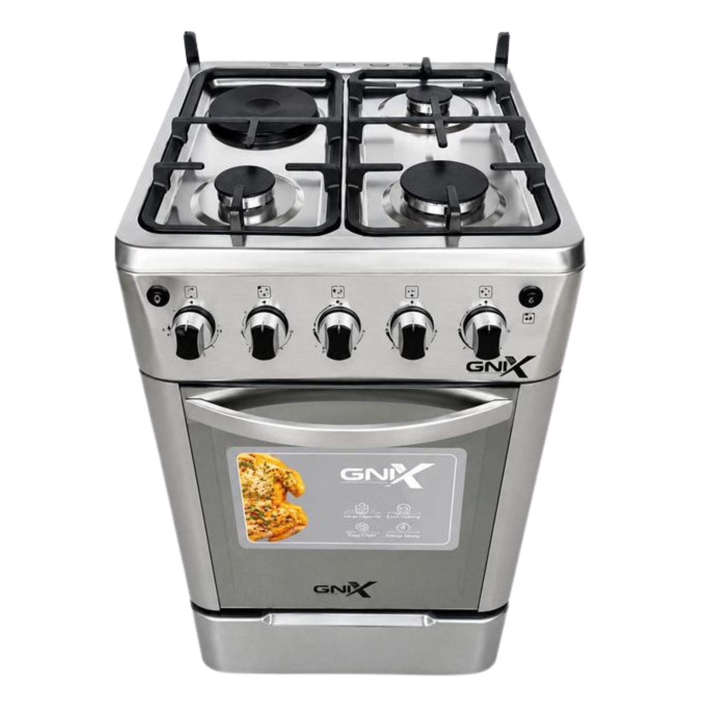GNIX 50 by 50 standing cooker with electric oven