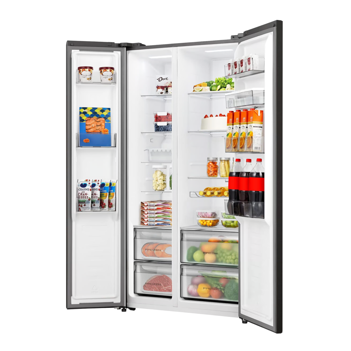 Hisense REF558DR-B-G 541 L Side-by-Side Fridge