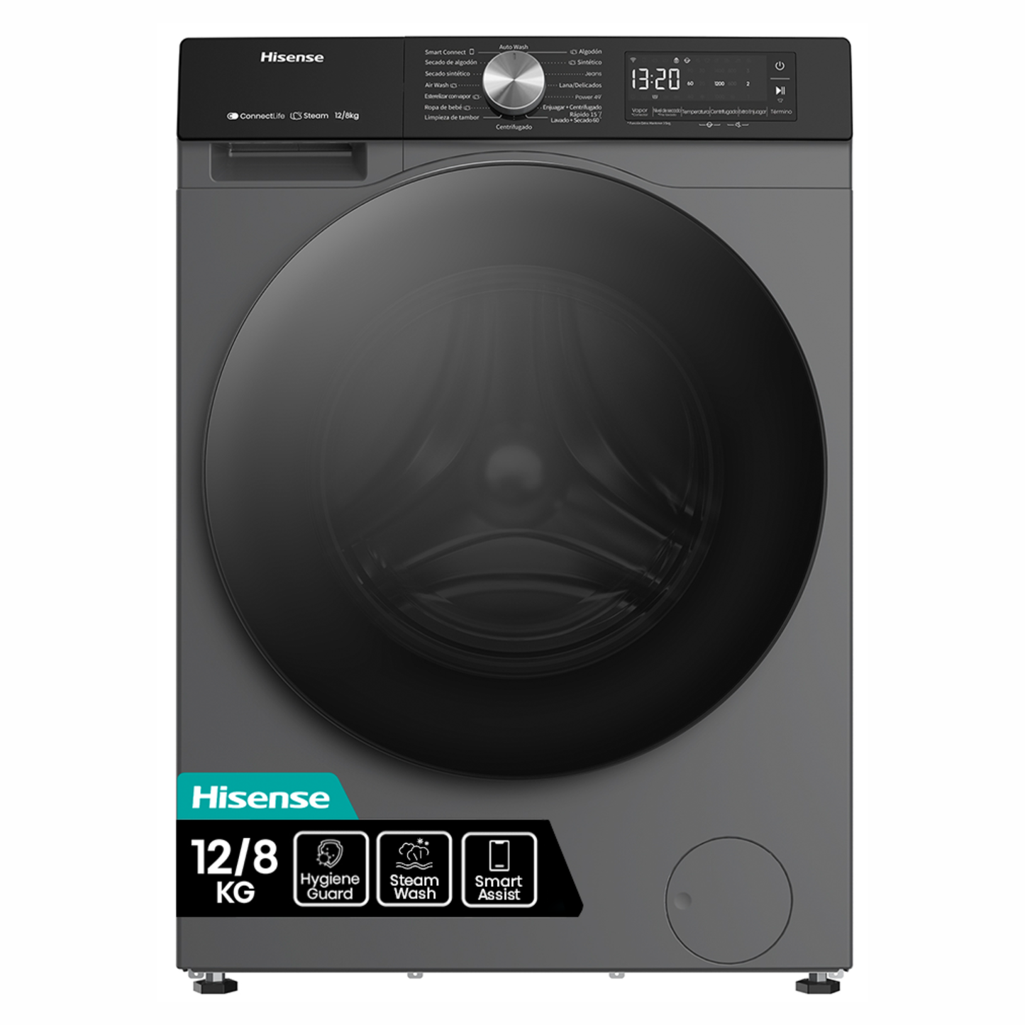 HISENSE 12/8KG FRONT LOAD WASHER DRYER