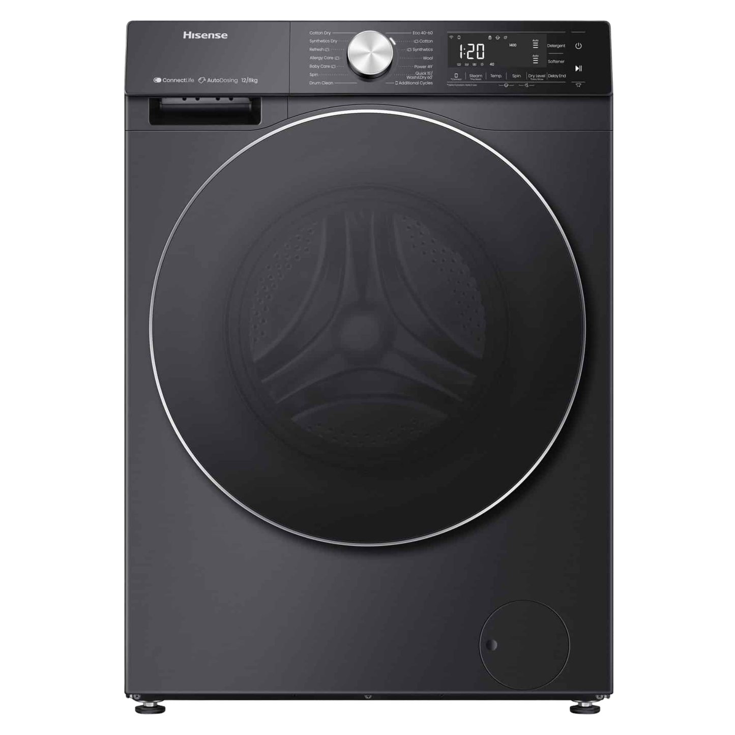 Hisense WD5S1245BB | 5S Series 2 in 1 Washer(12kg) & Dryer(8kg)