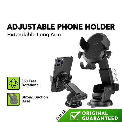 Oraimo OCM-12 Hydra 3 Car Mount Phone Holder - Black