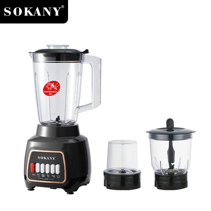 SOKANY SK-03008 Mixer Blender with Unbreakable Jar and 1.5L Capacity