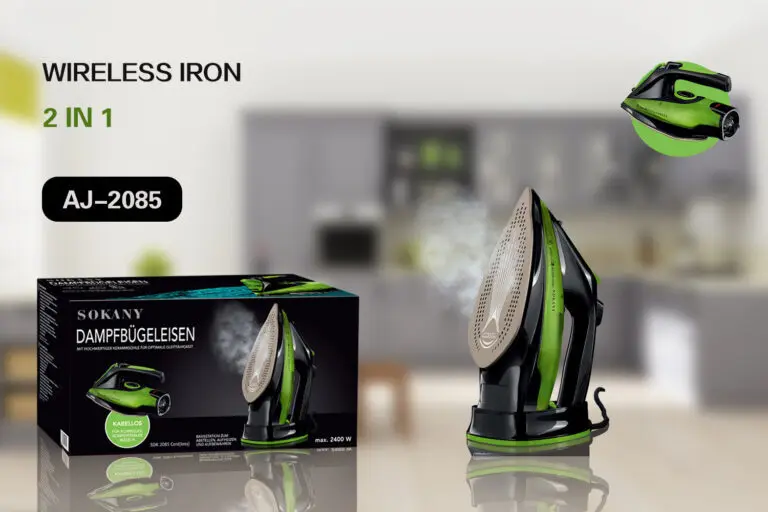 SOKANY SK-2085 Steam Iron – 2400 W • Variable Steam Control • ABS + Ceramic Soleplate