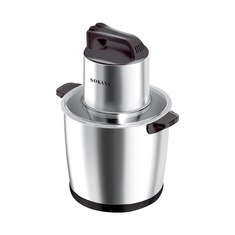 Sokany SK-666666 Industrial-Style Electric Chopper & Food Processor – 2000 W Motor, 10 L Stainless Steel Bowl