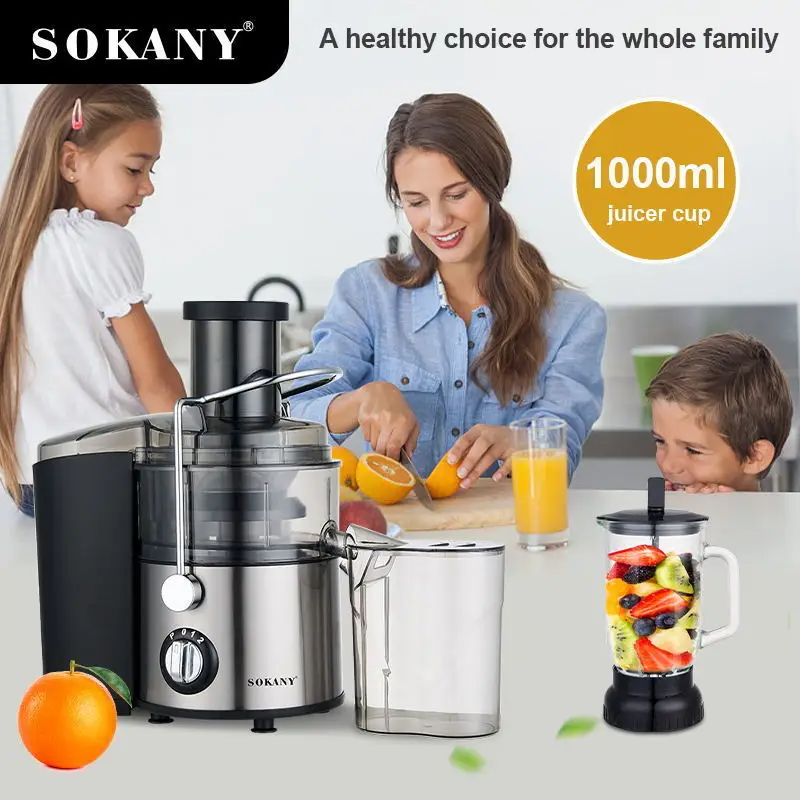 SOKANY SK-4009 4-in-1 Juicer – 800W • Multi-Function • 304 Stainless Steel Blade