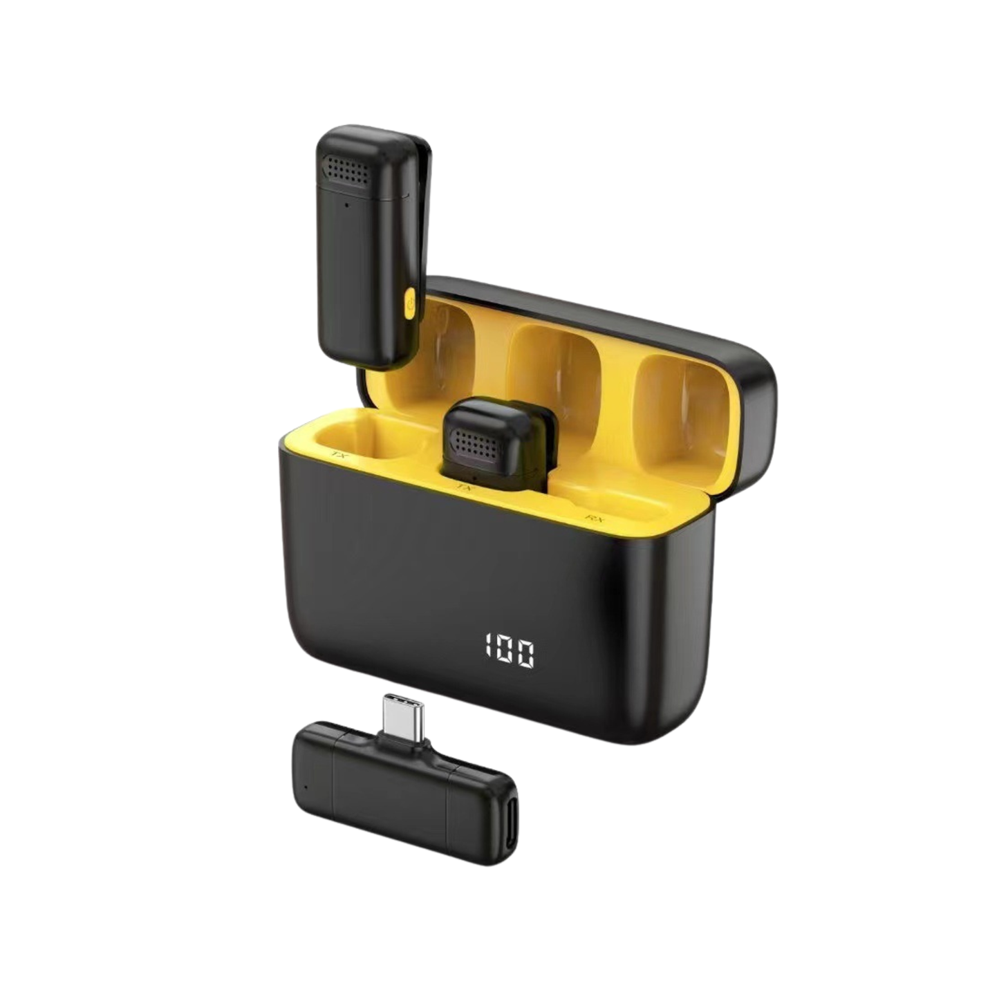 Wireless Mic (B/Yellow Case)-Microphone