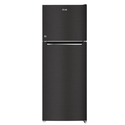 MIKA Double Door Fridge – 138 L Inox Dark Matte