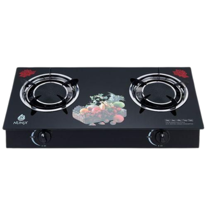 Nunix G1-004 Infrared 2-Burner Tabletop Gas Cooker