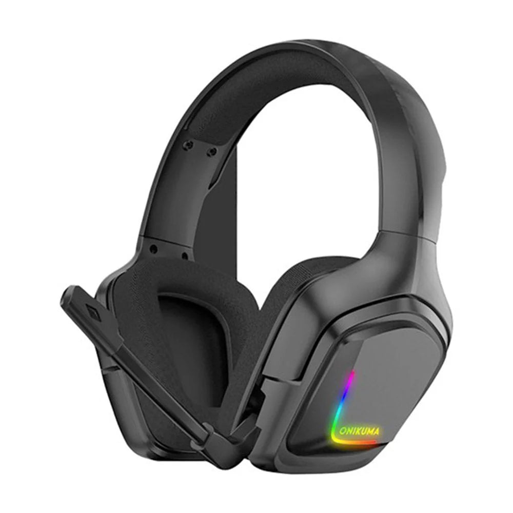 Onikuma K20 Wired Gaming Headsets with Microphone RGB Light (Black)