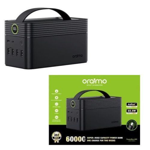 oraimo PowerBox 600 60000mAh 22.5W Power Bank