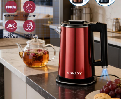 Sokany 09099 Wholesale Price Household Electric Kettle Temperature Controller Kitchen Kettle