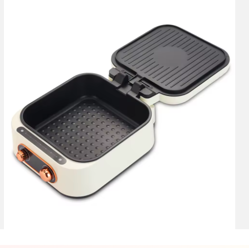 R.5409 3 in 1 Electric Hot Pot BBQ Grill Multifunction Portable Home Foldable Non-stick Split Pot Smokeless Barbecue Pan