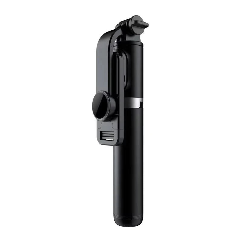 Q02S bluetooth Selfie Stick with Fill Light Longer Length Universal Phone Holder for Live Streaming - Black