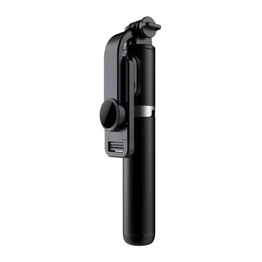 Q02S bluetooth Selfie Stick with Fill Light Longer Length Universal Phone Holder for Live Streaming - Black