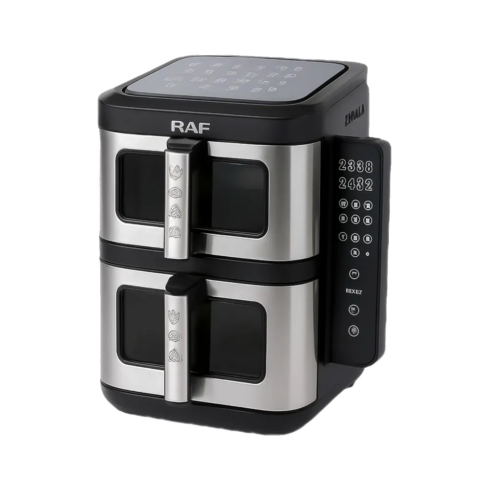 RAF R.5280 Dual Basket Air Fryer — 12 L (6 L + 6 L) Double Chamber with 2800 W Digital Touch Control