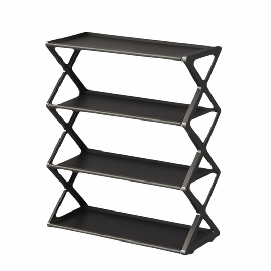 X-Shaped Shoe Rack for Home Multifunctional Steel Assembly Shoecase