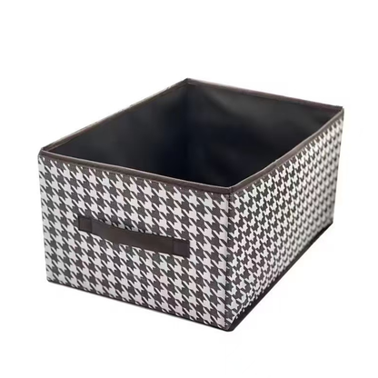 Foldable Closet Storage Box (Black & White Pattern)